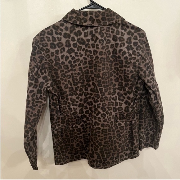 Good American Leopard Utility Jacket 1 - Picture 6 of 6